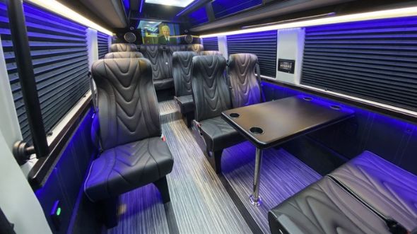 18 passenger sprinter van interior bridgeport