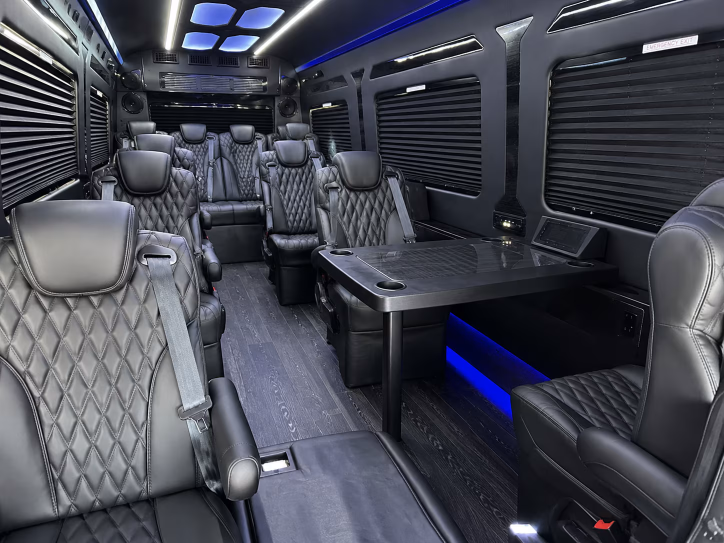 bridgeport 12 passenger sprinter van inside
