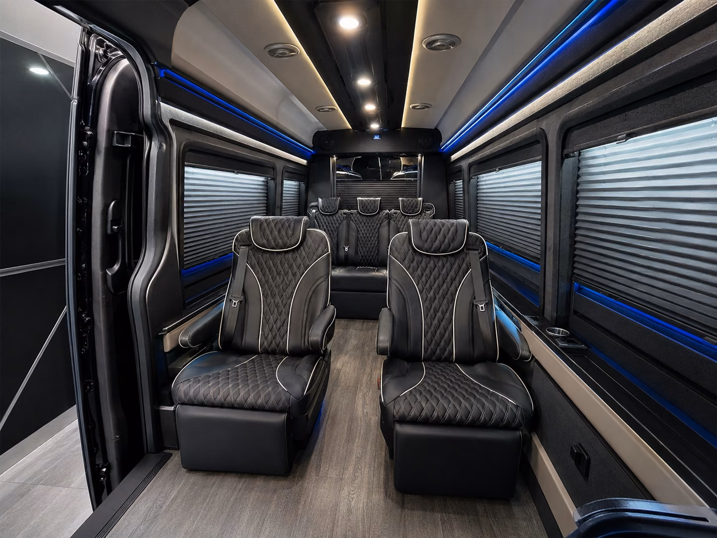 bridgeport 18 passenger sprinter van inside