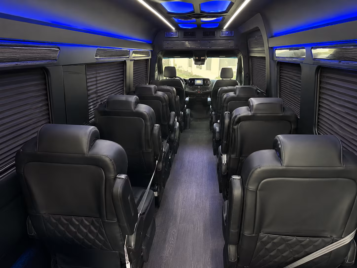 bridgeport 8 passenger sprinter van interior