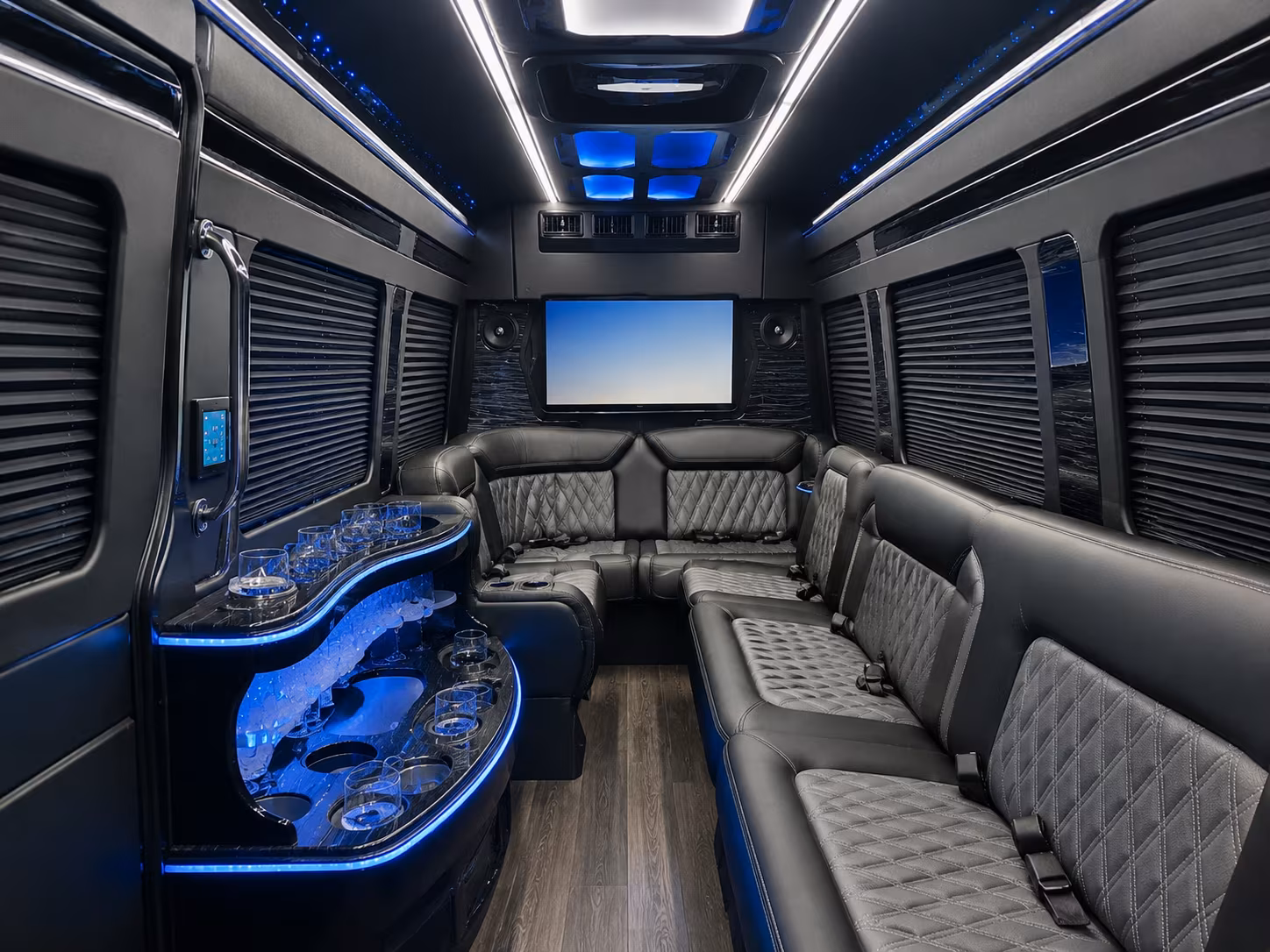 bridgeport sprinter limousine interior